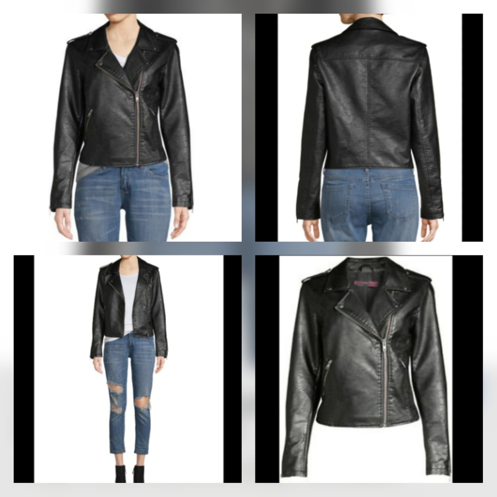 For @uniquenpink NWOT! Black Biker Jacket 💖 - Picture 5 of 8